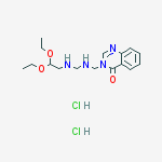 3-[({[(2,2-diethoxyethyl)amino]methyl}amino)methyl]quinazolin-4(3H)-one dihydrochloride