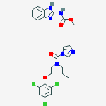 methyl 1H-benzimidazol-2-ylcarbamate - N-propyl-N-[2-(2,4,6-trichlorophenoxy)ethyl]-1H-imidazole-1-carboxamide (1:1)