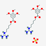 BENZOIC ACID 3,4,5-TRIMETHOXY-,5-GUANIDINOPENTYL ESTER,SULFATE (2:1)