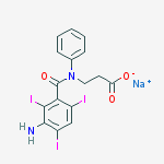 Sodium;3-(n-(3-amino-2,4,6-triiodobenzoyl)anilino)propanoate