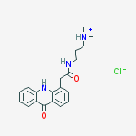 N,N-dimethyl-3-{[(9-oxo-9,10-dihydroacridin-4-yl)acetyl]amino}propan-1-aminium chloride