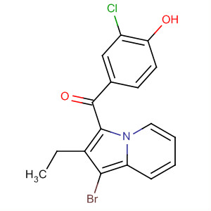 Methanone, (1-bromo-2-ethyl-3-indolizinyl)(3-chloro-4-hydroxyphenyl)-