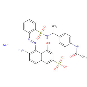 2-Naphthalenesulfonic acid,5-[[2-[[[4-(acetylamino)phenyl]ethylamino]sulfonyl]phenyl]azo]-6-amino-4-hydroxy-, monosodium salt