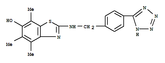 6-Benzothiazolol,4,5,7-trimethyl-2-[[[4-(2H-tetrazol-5-yl)phenyl]methyl]amino]-