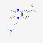 6-ACETYL-1-(3-(DIMETHYLAMINO)PROPYL)-3-METHYL-2(1H)-QUINOXALINONE