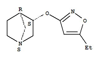 1-Azabicyclo[2.2.1]heptane,3-[(5-ethyl-3-isoxazolyl)oxy]-, (1R,3R,4S)-rel-