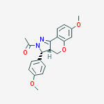 (3R,3aR)-2-acetyl-7-methoxy-3-(4-methoxyphenyl)-2,3,3a,4-tetrahydrochromeno[4,3-c]pyrazole