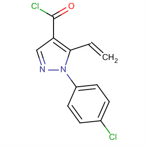 1H-Pyrazole-4-carbonyl chloride, 1-(4-chlorophenyl)-5-ethenyl-