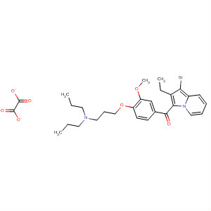 Methanone,(1-bromo-2-ethyl-3-indolizinyl)[4-[3-(dipropylamino)propoxy]-3-methoxyphenyl]-, ethanedioate (1:1)