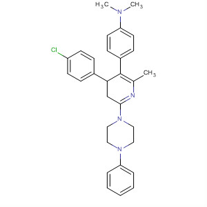 Benzenamine,4-[4-(4-chlorophenyl)-4,5-dihydro-2-methyl-6-(4-phenyl-1-piperazinyl)-3-pyridinyl]-N,N-dimethyl-