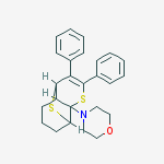 4-(2,3-diphenyl-4,4a,5,6,7,8-hexahydro-8aH-4,8-epithiothiochromen-8a-yl)morpholine