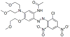 N-[5-[bis(2-methoxyethyl)amino]-2-[(2-chloro-4,6-dinitrophenyl)azo]-4-(2-methoxyethoxy)phenyl]acetamide