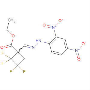Cyclobutanecarboxylic acid,1-[[(2,4-dinitrophenyl)hydrazono]methyl]-2,2,3,3-tetrafluoro-, ethyl ester