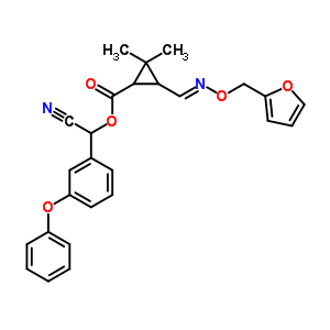[cyano-(3-phenoxyphenyl)methyl] 3-[(e)-furan-2-ylmethoxyiminomethyl]-2,2-dimethylcyclopropane-1-carboxylate