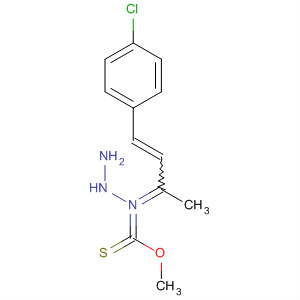 Hydrazinecarboximidothioic acid,[3-(4-chlorophenyl)-1-methyl-2-propenylidene]-, methyl ester