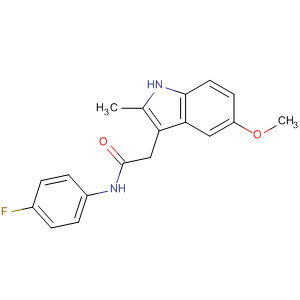 1H-Indole-3-acetamide, N-(4-fluorophenyl)-5-methoxy-2-methyl-