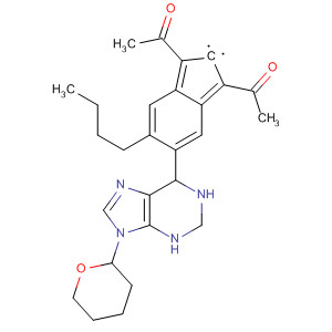 Ethanone,1,1'-[5-butyl-1,3-dihydro-6-[9-(tetrahydro-2H-pyran-2-yl)-9H-purin-6-yl]-2H-inden-2-ylidene]bis-
