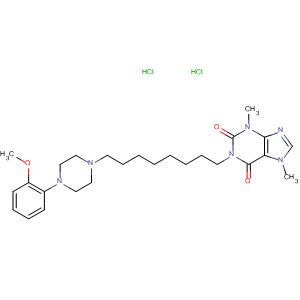 1H-Purine-2,6-dione,3,7-dihydro-1-[8-[4-(2-methoxyphenyl)-1-piperazinyl]octyl]-3,7-dimethyl-,dihydrochloride