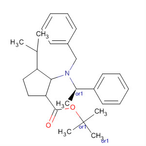 Cyclopentanecarboxylic acid,3-(1-methylethyl)-2-[[(1R)-1-phenylethyl](phenylmethyl)amino]-,1,1-dimethylethyl ester, (1R,2S,3S)-rel-