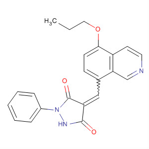 3,5-Pyrazolidinedione,1-phenyl-4-[(5-propoxy-8-isoquinolinyl)methylene]-