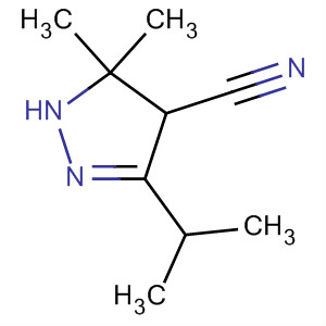 1H-Pyrazole-4-carbonitrile, 4,5-dihydro-5,5-dimethyl-3-(1-methylethyl)-