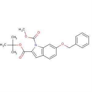 1H-Indole-1,2-dicarboxylic acid, 6-(phenylmethoxy)-,1-(1,1-dimethylethyl) 2-methyl ester