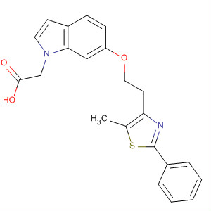 1H-Indole-1-acetic acid, 6-[2-(5-methyl-2-phenyl-4-thiazolyl)ethoxy]-
