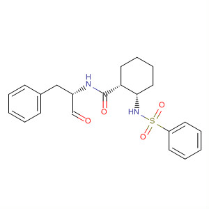 Cyclohexanecarboxamide,N-[(1S)-1-formyl-2-phenylethyl]-2-[(phenylsulfonyl)amino]-, (1R,2S)-