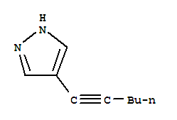 1H-Pyrazole,4-(1-hexyn-1-yl)-