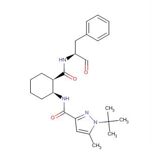 1H-Pyrazole-3-carboxamide,1-(1,1-dimethylethyl)-N-[(1S,2R)-2-[[[(1S)-1-formyl-2-phenylethyl]amino]carbonyl]cyclohexyl]-5-methyl-