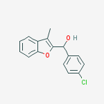(4-chlorophenyl)(3-methyl-1-benzofuran-2-yl)methanol