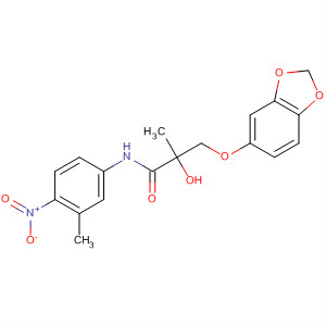 Propanamide,3-(1,3-benzodioxol-5-yloxy)-2-hydroxy-2-methyl-N-(3-methyl-4-nitrophenyl)-