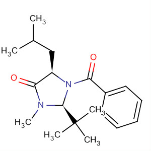 4-Imidazolidinone,1-benzoyl-2-(1,1-dimethylethyl)-3-methyl-5-(2-methylpropyl)-, (2S,5R)-