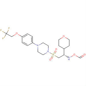 Piperazine,1-[[(2S)-2-(formylhydroxyamino)-2-(tetrahydro-2H-pyran-4-yl)ethyl]sulfonyl]-4-[4-(2,2,2-trifluoroethoxy)phenyl]-