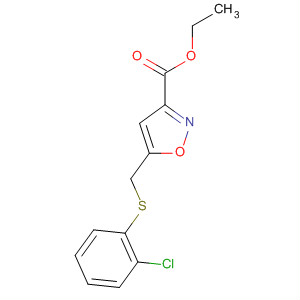 3-Isoxazolecarboxylic acid, 5-[[(2-chlorophenyl)thio]methyl]-, ethyl ester