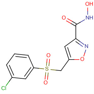 3-Isoxazolecarboxamide, 5-[[(3-chlorophenyl)sulfonyl]methyl]-N-hydroxy-