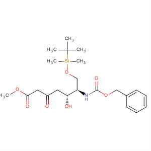 Heptanoic acid,7-[[(1,1-dimethylethyl)dimethylsilyl]oxy]-5-hydroxy-3-oxo-6-[[(phenylmethoxy)carbonyl]amino]-, methyl ester, (5R,6R)-