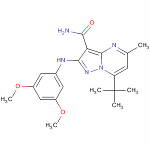 Pyrazolo[1,5-a]pyrimidine-3-carboxamide,2-[(3,5-dimethoxyphenyl)amino]-7-(1,1-dimethylethyl)-5-methyl-