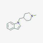 1H-Indole, 1-[(1-methyl-4-piperidinyl)methyl]-