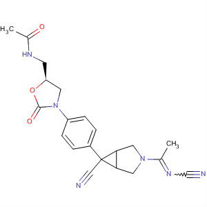 Acetamide,N-[[(5S)-3-[4-[(1a,5a,6b)-6-cyano-3-[1-(cyanoimino)ethyl]-3-azabicyclo[3.1.0]hex-6-yl]phenyl]-2-oxo-5-oxazolidinyl]methyl]-