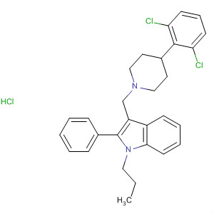 1H-Indole,3-[[4-(2,6-dichlorophenyl)-1-piperidinyl]methyl]-2-phenyl-1-propyl-,monohydrochloride