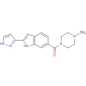 Piperazine, 1-methyl-4-[[2-(1H-pyrazol-3-yl)-1H-indol-6-yl]carbonyl]-