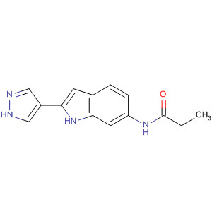 Propanamide, N-[2-(1H-pyrazol-4-yl)-1H-indol-6-yl]-