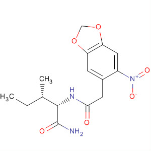1,3-Benzodioxole-5-acetamide,N-[(1S,2S)-1-(aminocarbonyl)-2-methylbutyl]-6-nitro-