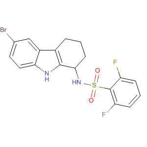 Benzenesulfonamide,N-(6-bromo-2,3,4,9-tetrahydro-1H-carbazol-1-yl)-2,6-difluoro-