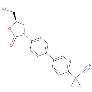 Cyclopropanecarbonitrile,1-[5-[4-[(5R)-5-(hydroxymethyl)-2-oxo-3-oxazolidinyl]phenyl]-2-pyridinyl]-