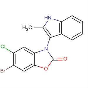 2(3H)-Benzoxazolone, 6-bromo-5-chloro-3-(2-methyl-1H-indol-3-yl)-