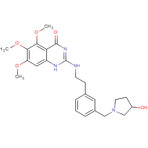 4(1H)-Quinazolinone,2-[[[3-[(3-hydroxy-1-pyrrolidinyl)methyl]phenyl]methyl]methylamino]-5,6,7-trimethoxy-