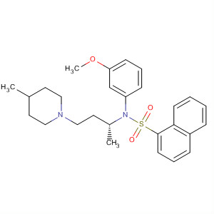 1-Naphthalenesulfonamide,N-(3-methoxyphenyl)-N-[(1R)-1-methyl-3-(4-methyl-1-piperidinyl)propyl]-