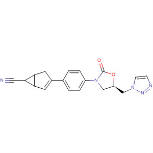 Bicyclo[3.1.0]hex-2-ene-6-carbonitrile,3-[4-[(5R)-2-oxo-5-(1H-1,2,3-triazol-1-ylmethyl)-3-oxazolidinyl]phenyl]-